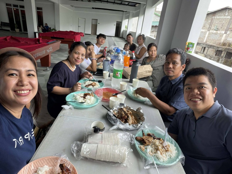 Fellowship meal together